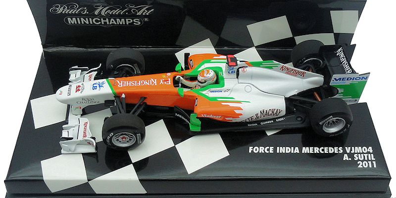 ミニチャンプス 1/43 フォースインディアVJM04 ヒュルケンベルグ テスト ミニチャンプス 1/43 フォースインディアVJM04 ヒュルケンベルグ