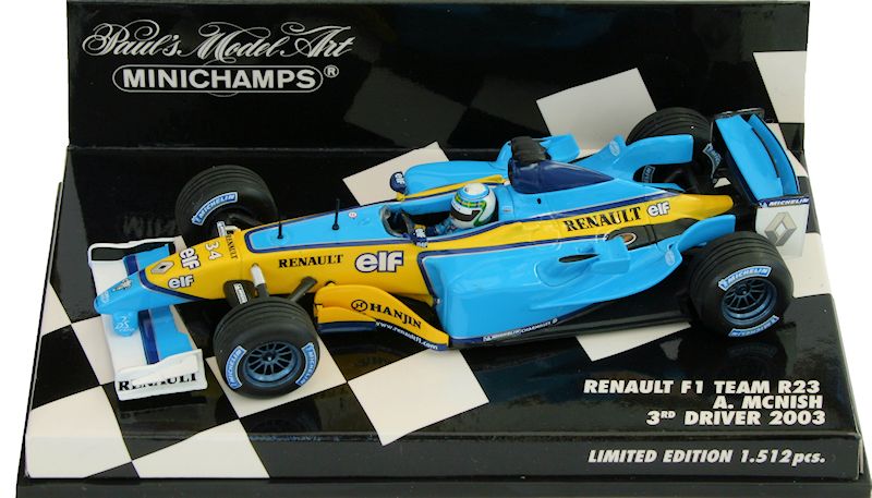 ミニチャンプス Renault A.Mcnish 3rd Driver 2003